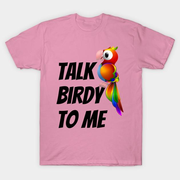 T-Shirt Damen Talk Birdy To Me Harajuku Print Kawaii T-Shirt Sommer Kurzarm Damen T-Shirt Top Tee