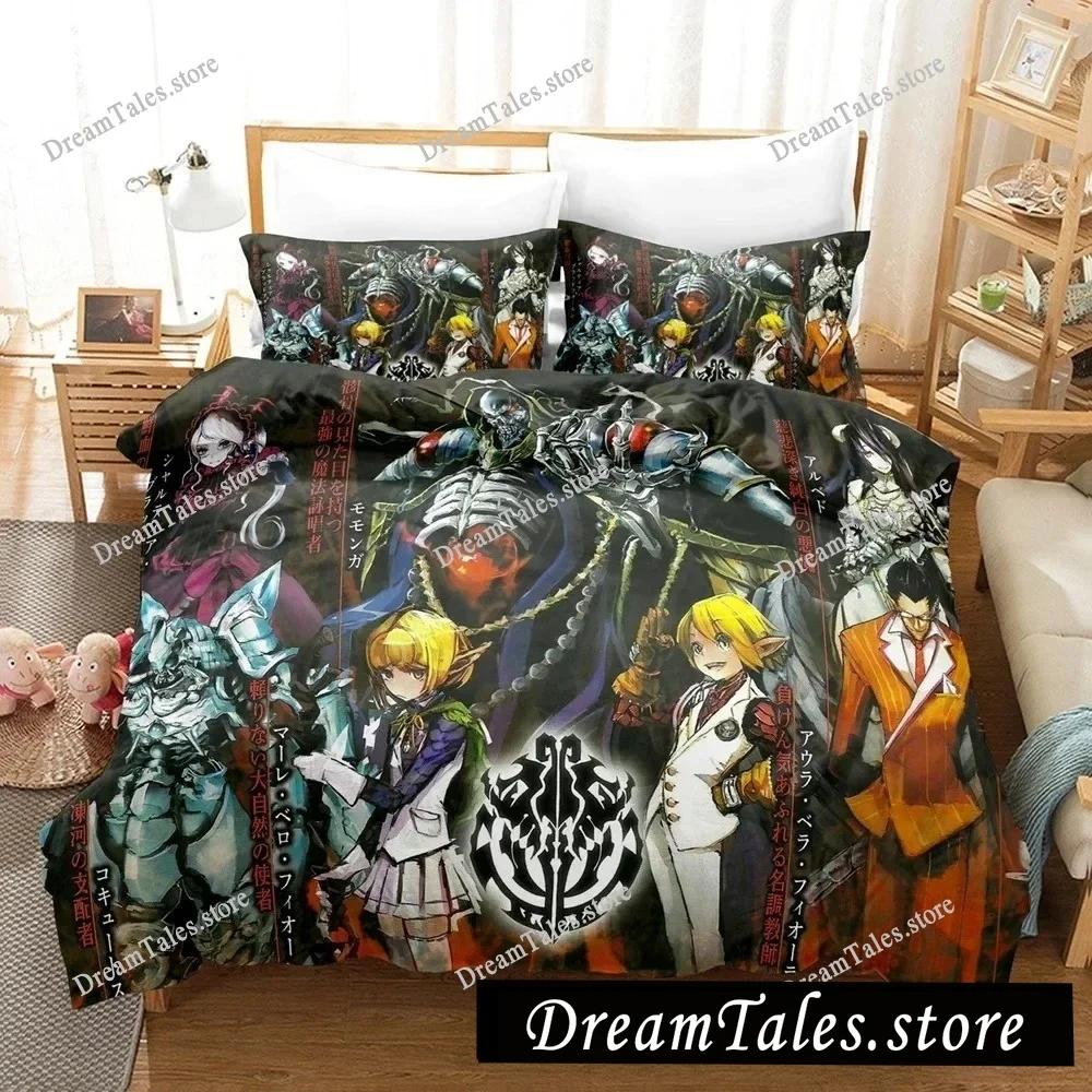 3D Printed Anime The OVERLORD Bedding Set Boys Girls Twin Queen Size Duvet Cover Pillowcase Bed Kids Adult Home Textileextile369
