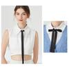 Girls Bowknots Lapel Detachable Collar Sweater Blouse Fake Collar Removable Shirt Neck False Collar Decor