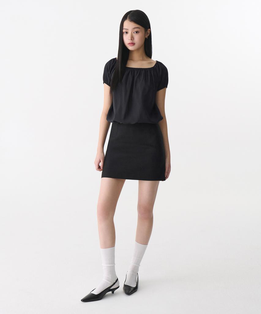 Musinsa Standard Woman Women'S Tweed Mini Skirt [Black]