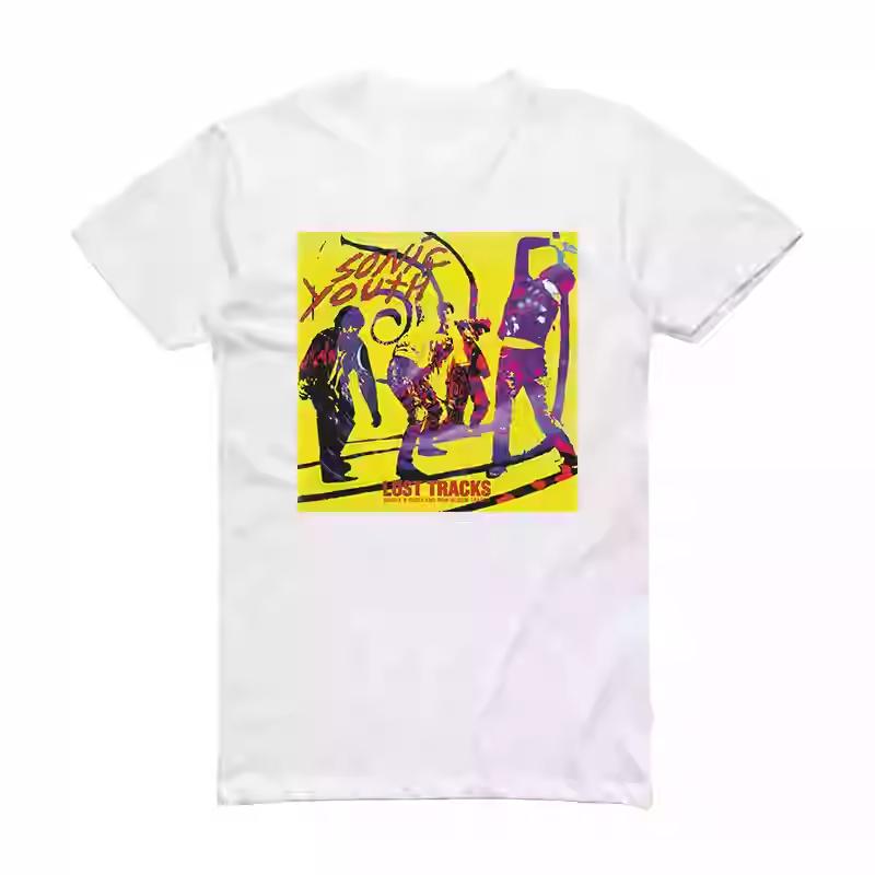 2025 New Sonic Youth Rock Art Men and Women Retro American Short Sleeve T-shirt