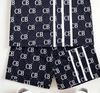 Toddler Boys Cool CB Monogram Print 2-Piece Outfit, Summer Navy Casual Clothes for Kids, Perfect for Playwear & Outdoor