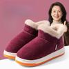 Heel Shoes for Warmth, Thick-soled Indoor Home Use, Fleece and Thickened Cotton Shoes
