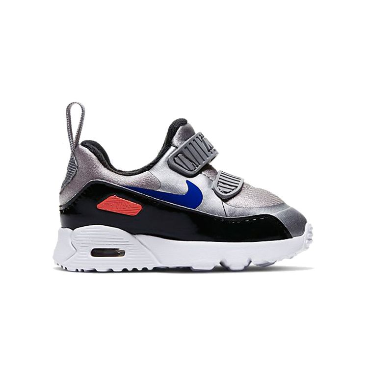 Nike Air Max Tiny 90 Slip-On Cushioning Low-Top Running Shoes Baby Sneaker Metallic-Silver 881924-017