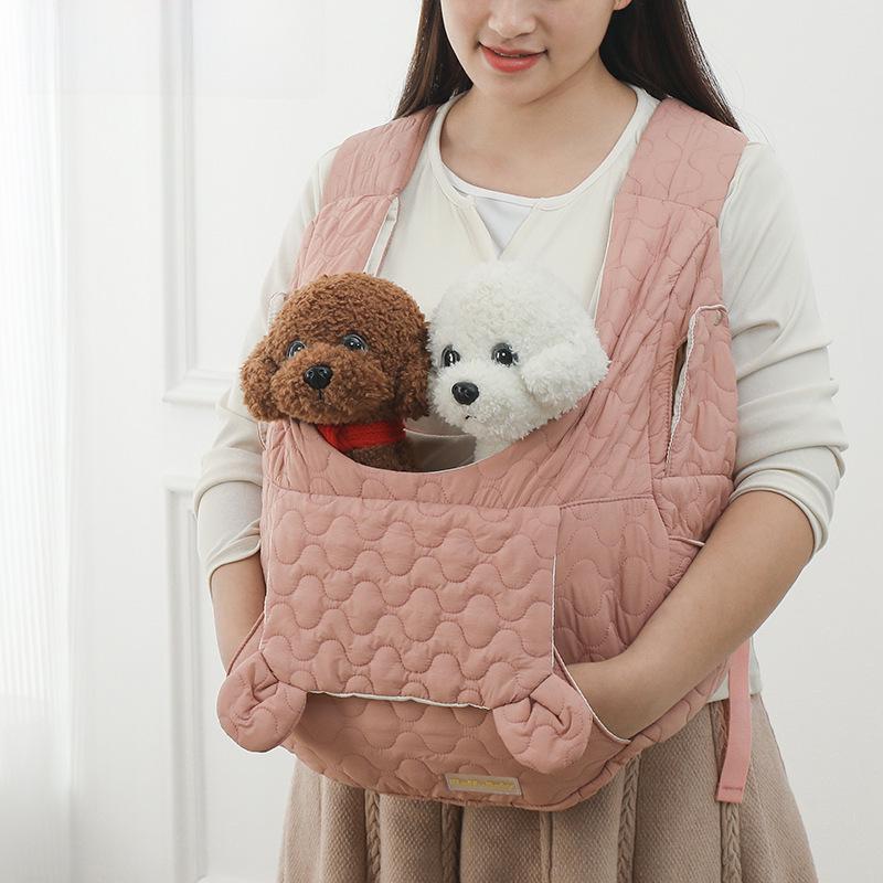 Sac de transport portable Fluffybaby pour animaux de compagnie – Grand sac de transport souple et respirant pour chiens et chats