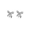 Sweet Bow Earrings Light Luxury High-end New Exquisite Commuter Earrings for Women