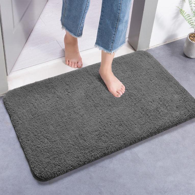 Extra dicke Flusenfaser Badematte Duschraum Teppichmatte Chenille Badezimmer Bodenmatte Toilette saugfähige Eingangs-Türvorleger