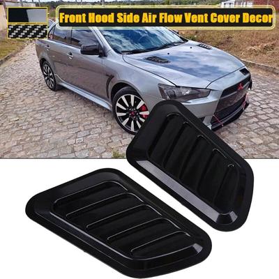 Voor Hood Side Air Flow Vent Intake Scoop Hole Cover Trim Sticker Universeel Voor Mitsubishi Lancer EVO 2008-2017 auto Accessoires
