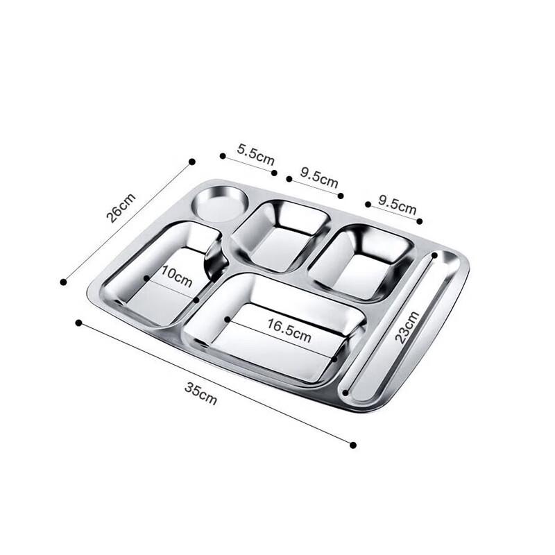 Раздельная тарелка для еды SUPOR из нержавеющей стали