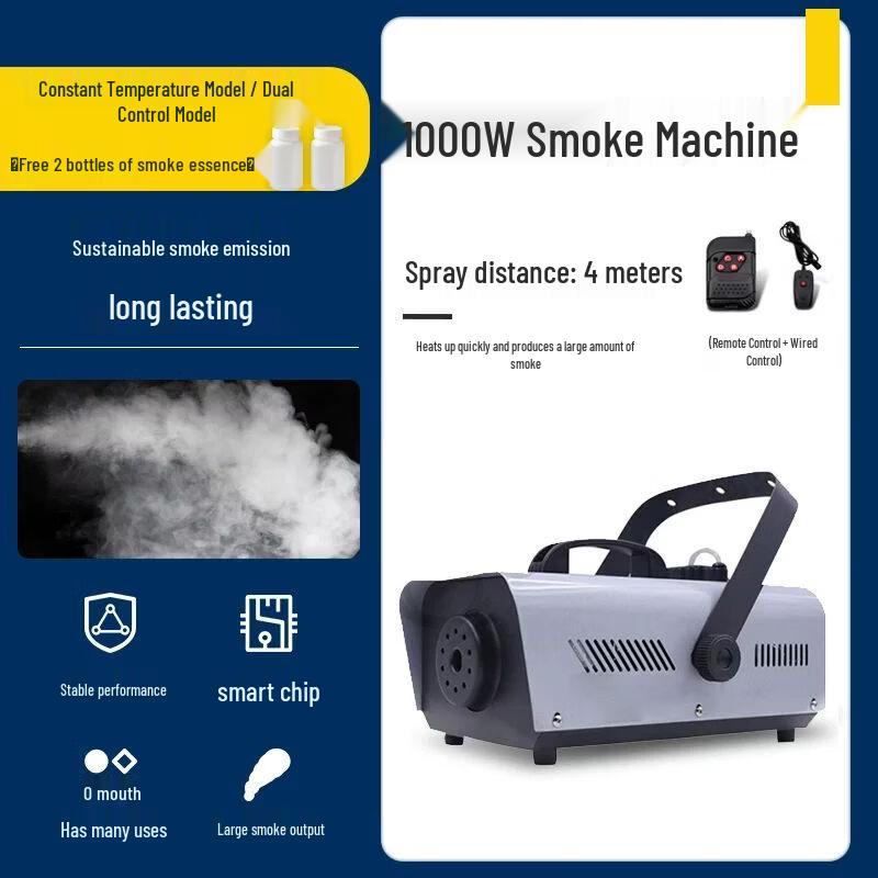 Portable Stage Fog Machine with LED Effects