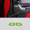 For Jeep Wrangler JK 11-2017 Light Green Inner Door Lock Switch Ring Trim 2PCS
