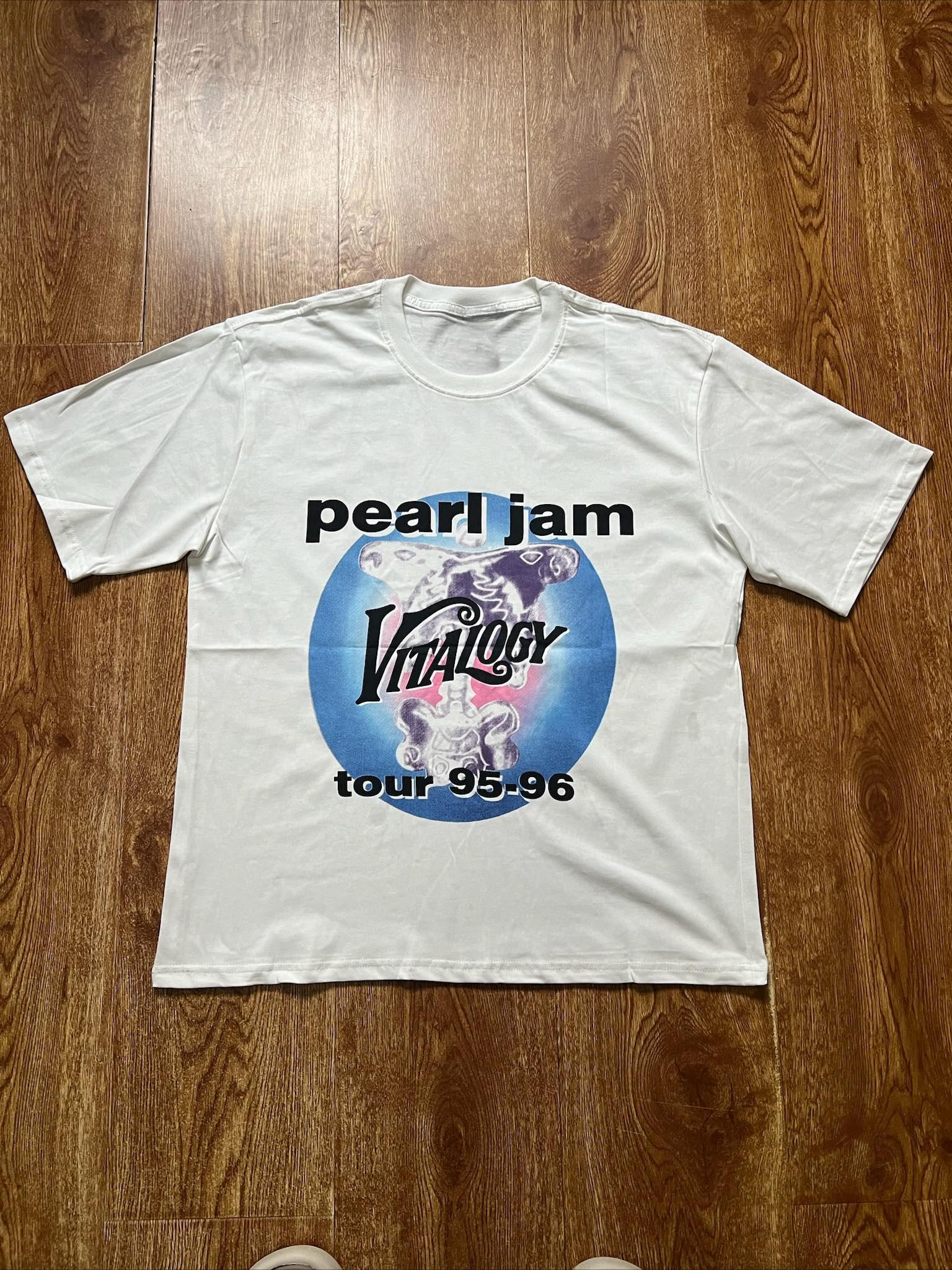 

2025 Vintage American Vintage Street Short Sleeve Band T-shirt Printed Casual High Quality Luxury Brand Selling Popular Style S