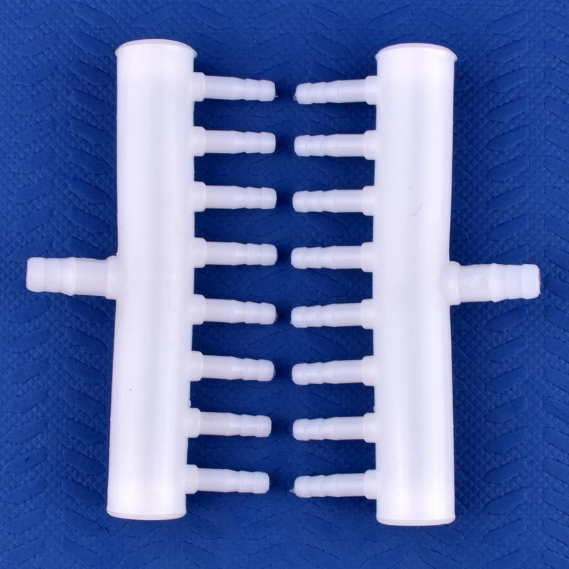 8-5mm 4~20 Head Oxygen Gas Diverter Aquarium Fish Tank Hose Joint Air Pump Oxygenation Distributor Porous Gas Drainage Connector