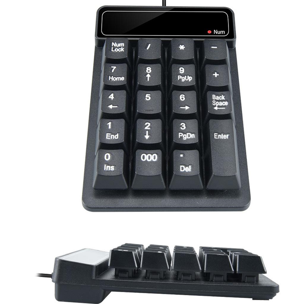Wired Numeric Keyboard Floating Mechanical Hand Feeling Small Keyboard USB Notebook Computer Financial Cashier Numeric Keyboard