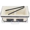 Field Summit Authentic Diatomaceous Earth Square Shichirin (Includes Grill Iron Tongs Fire Chopsticks Base) OF7RK Wide 41cm X 24cm Charcoal Center