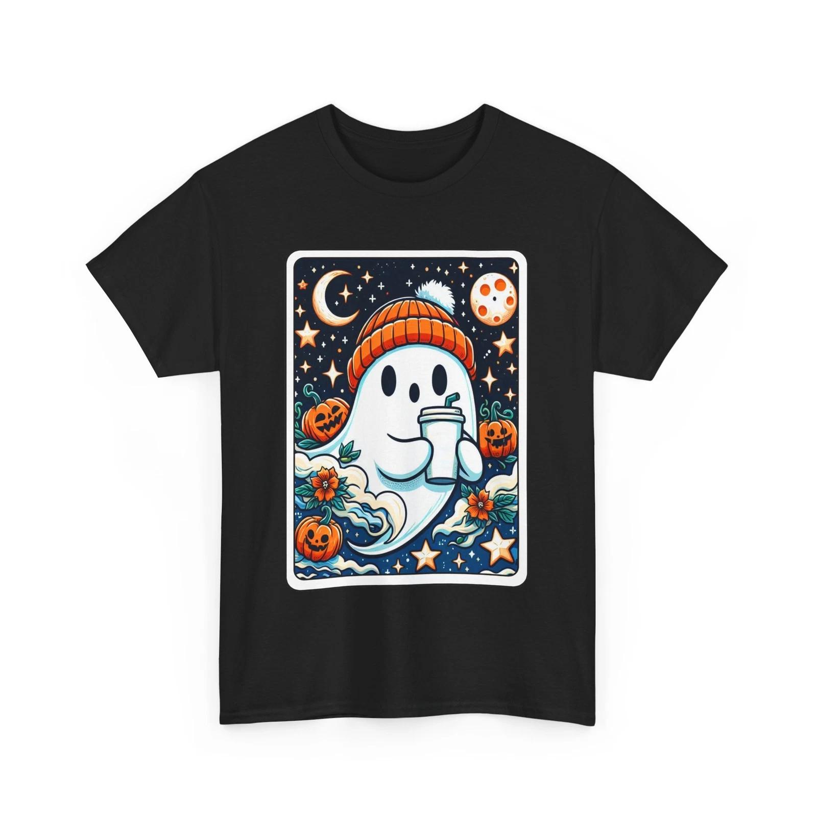 

Cute Kawaii Ghost T-Shirt | Fun Halloween Spirit Tee | Spooky Lover Shirt S