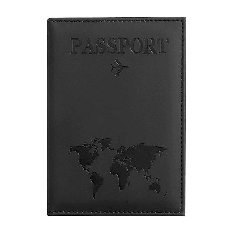 1pc Passport Holder Slim & Portable Map Essential Cruise Passport Cover for Travel PU