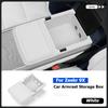 For Geely ZEEKR 9X 2025 2026 Car Center Console Armrest Storage Box Case Silicone Organizer Case Car Accessories Dustproof Pad