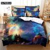 3D Digital - Printed Stary Sky Soft with Soft Fabric Duvet Cover Set In Quen Sized Dimensions - Fashion Design for Bed Linen