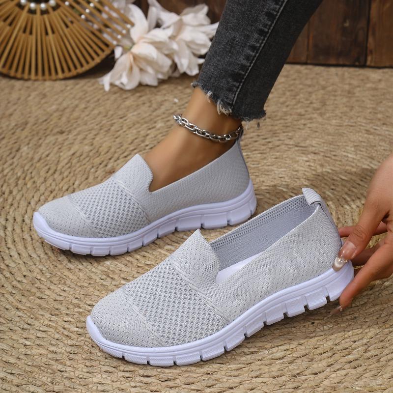 Fashion Women's Casual Mesh Shoes Breathable Sneakers Shallow Mouth Loafers Comfort Vulcanize Shoes Outdoor Lightweight Walking Footwear