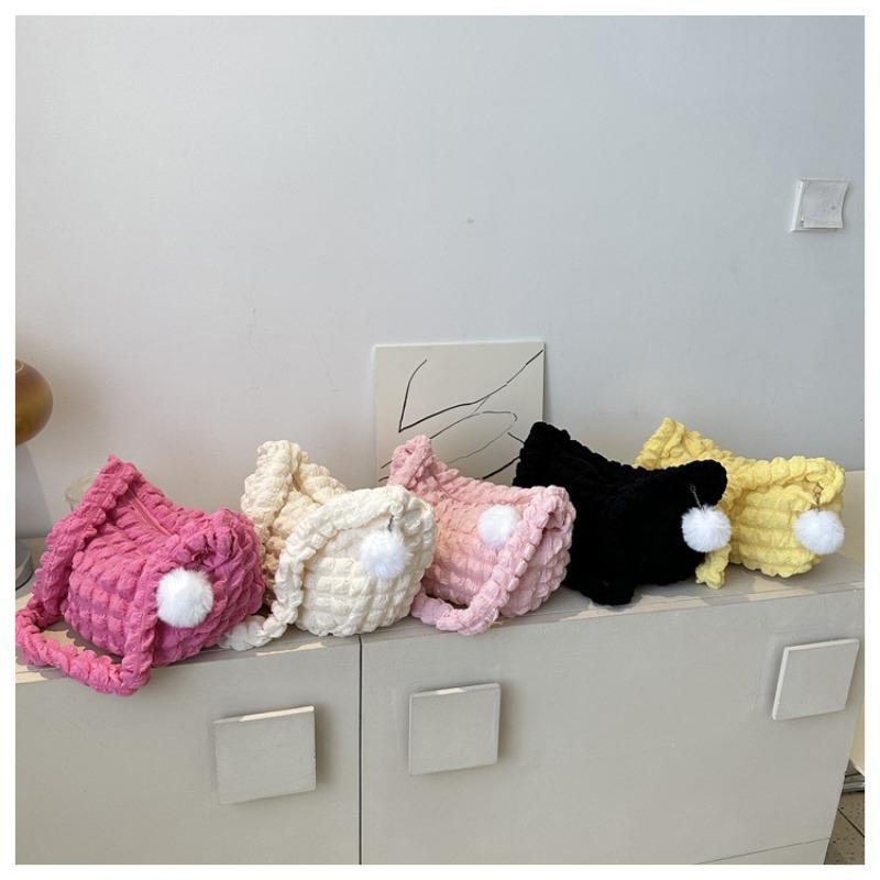 

Сумка Doudou мягкая текстура большая вместимость женская наплечная сумка для поездок повседневная сумка-облако пуф новая плиссированная сумка