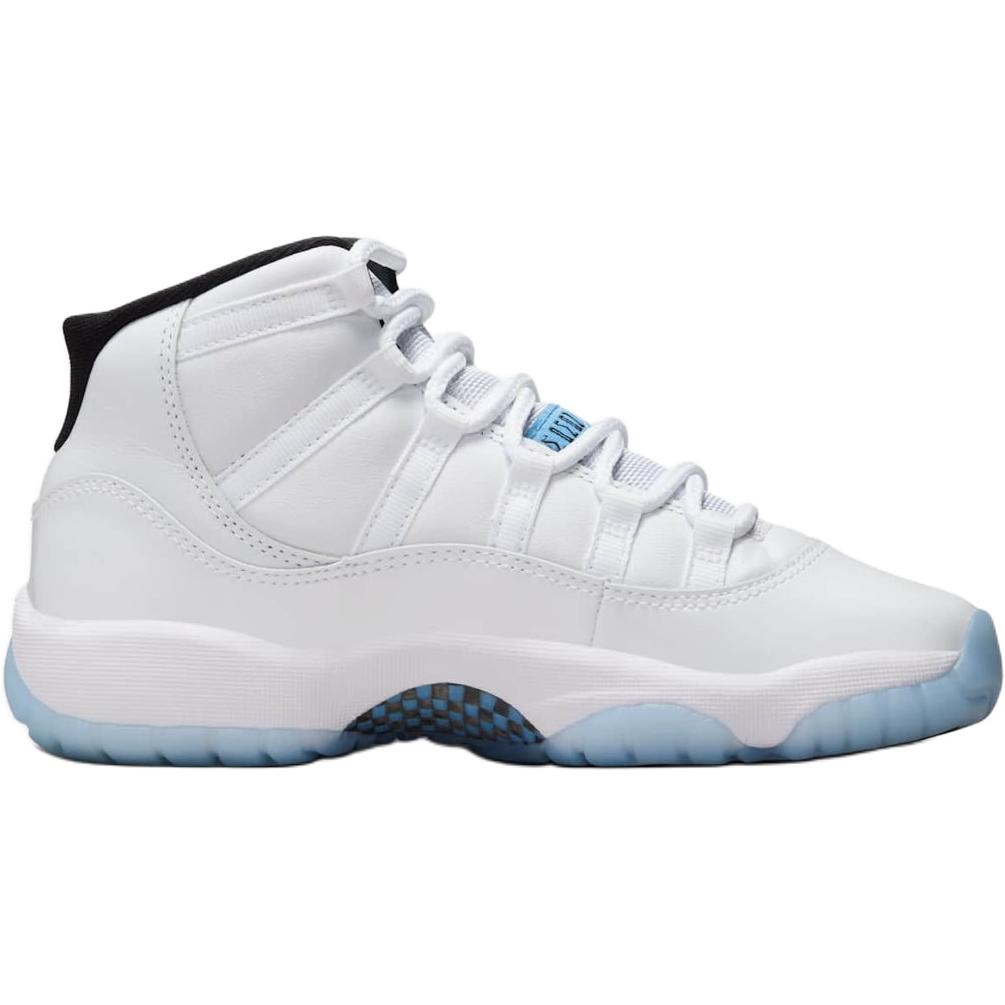 New Jordan Air Jordan 11 Anti Kick Cushioning High Top Children's Basketball Shoes White Teenagers 378038-104