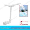 Dual-Head Pool Waterfall Fountain & Garden Sprinkler for Ponds