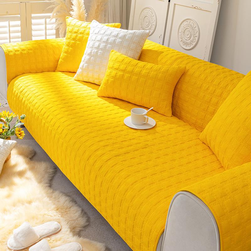 

Двусторонняя диванная подушка, всесезонная универсальная хлопковая пастораль бежево-белого цвета, простая нескользящая подушка, тканевый шарф 70*70