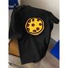 European Sizes Men'S T-Shirt Cartoon Pizza Pattern Round Neck Short Sleeve T-Shirt Comfortable Casual Short-Sleeved T-Shirt In Summer