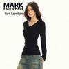 Mark Fairwhale Women's V-Neck Long Sleeve T-Shirt