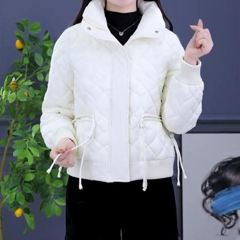 

Зимняя новая короткая пуховая хлопковая куртка женская модная теплая хлопковая куртка для мамы 3XL recommends 145-80 kg