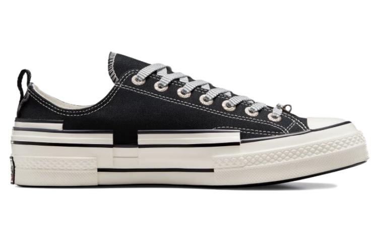 Chuck 70 Converse Tacco Hacked Low 'Nero Riflettente' A07984C