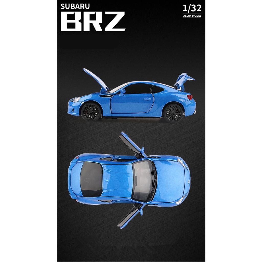 1/32 Subaru BRZ Legering Sportsbil Modell Støpt Metall Leke Simuleringskjøretøy Lyd Lys Samleserie Gutt for Barnas Leke Gave
