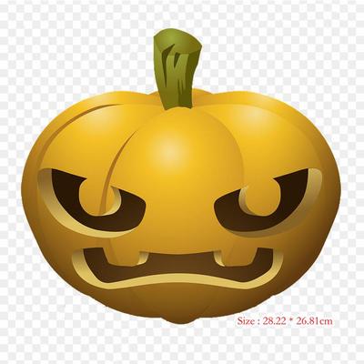 Halloween Pumpkins Jack O' Lantern Iron On Heat Transfer Printing Vinyl Patches Sticker for Clothes DIY Appliques Washable Patches