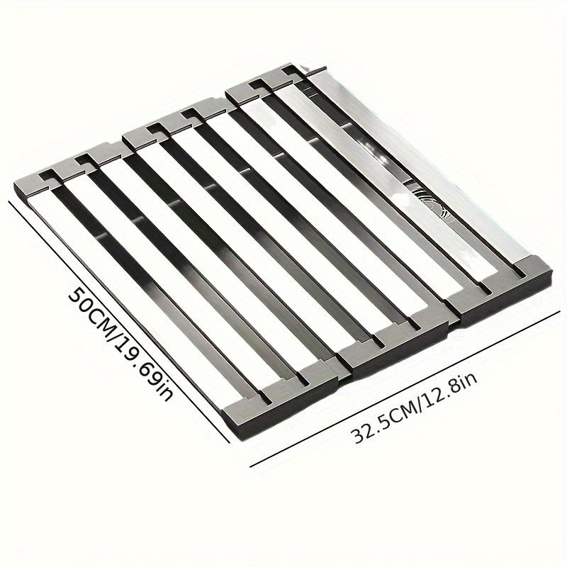 304 Stainless Steel Dish Drain Rack Multi Functional Drain Rack High Temperature Resistant Sink Organizer Kitchens Accessories
