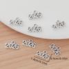 Exquisite and Stylish 2026 New Year Character Metal Charms for Women's DIY Jewelry, Bracelets, Keychains - Creative Gift Making