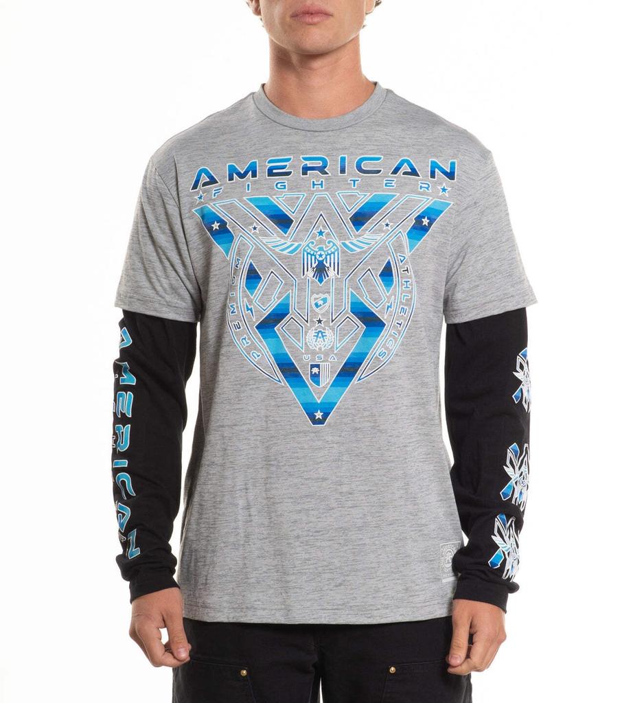 American Fighter Men'S L/S T-Shirt Central Falls 2Fer