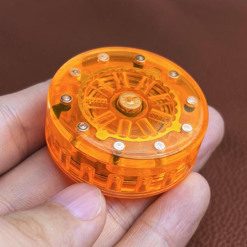 

Shock Drum Ratchet Wheel Magnetic Push Coin Fidget Mechanical Slider Pushing Card EDC Stress Relief Sensory Toy Anti Anxiety