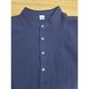 New Solid Color Collarless Long-sleeved Tops for Men Cotton and Linen Comfortable Casual Loose Lining