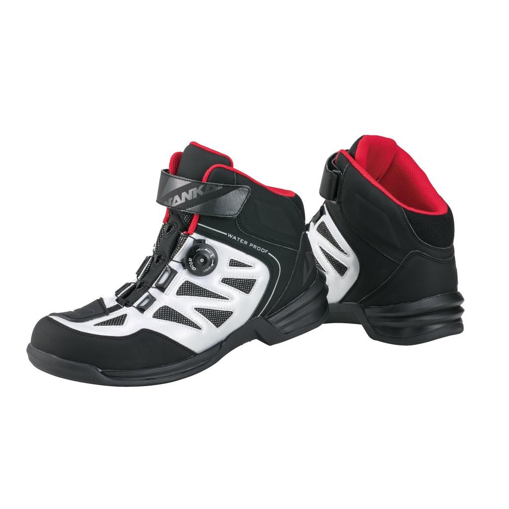 NANKAI Stream City Tech 4 Motorcycle Riding Shoes Nankai Parts (Waterproof) Color White-Red Size 28.0 NS34B-280