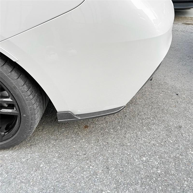 Car Rear Bumper Lip Diffuser Splitter Winglet Apron Spoiler Accessories For BMW 2 Series F22 F23 M Sport 2015- Carbon Fiber