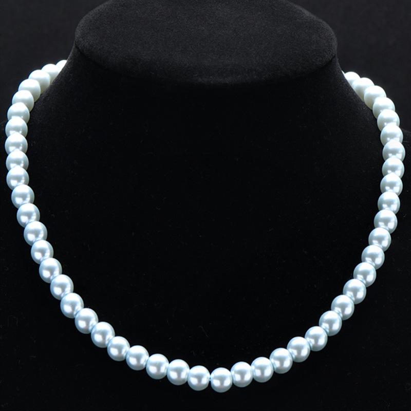 Handmade Imitation Pearl Fresh & Sweet Necklace with Light Luxury No-Buckle Design