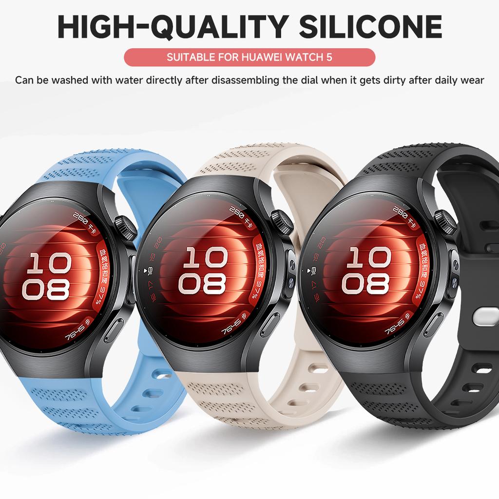 No Gaps Soft Silicone Watch Strap For Huawei Watch 5 42MM 46MM Sport Bnad Bracelet For Huawei Watch 5 Wrist Band Watchbands
