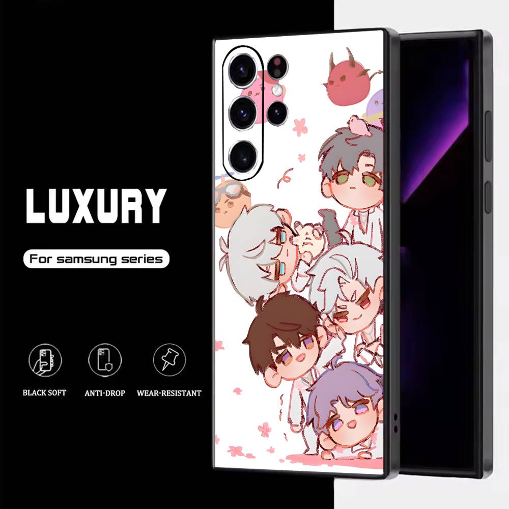 

L-Love and Deepspace Phone Case For Samsung S25,S24,S23,S22,S21,S20,S10,Ultra,Plus,Lite,FE,Soft Silicone Black Cover Samsung S25