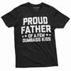 Men's Funny Dad of Few Dumbass Kids T-shirt Girls Boys Father's Day Gift Tee
