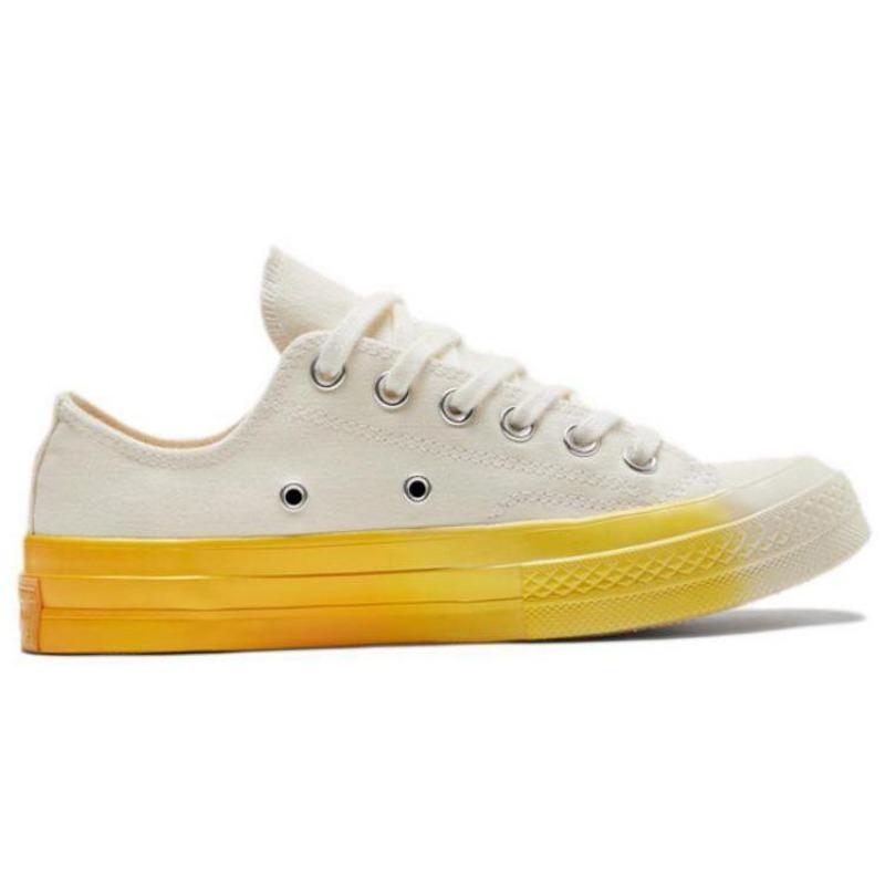 Converse 1970s Chuck Taylor All Star Gradient Women Low Canvas Shoes Off White Yellow A00534C