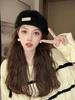 Women'S Reversible Rabbit Fur Beret Winter Warm Double-Sided Knit Hat Retro Painter Cap For Oval And Round Faces