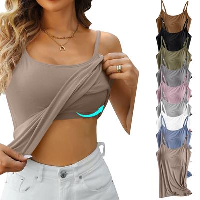 Women's Camisole With Bottom And Chest Pad, Sexy Oversized Underwear With Chest Pad