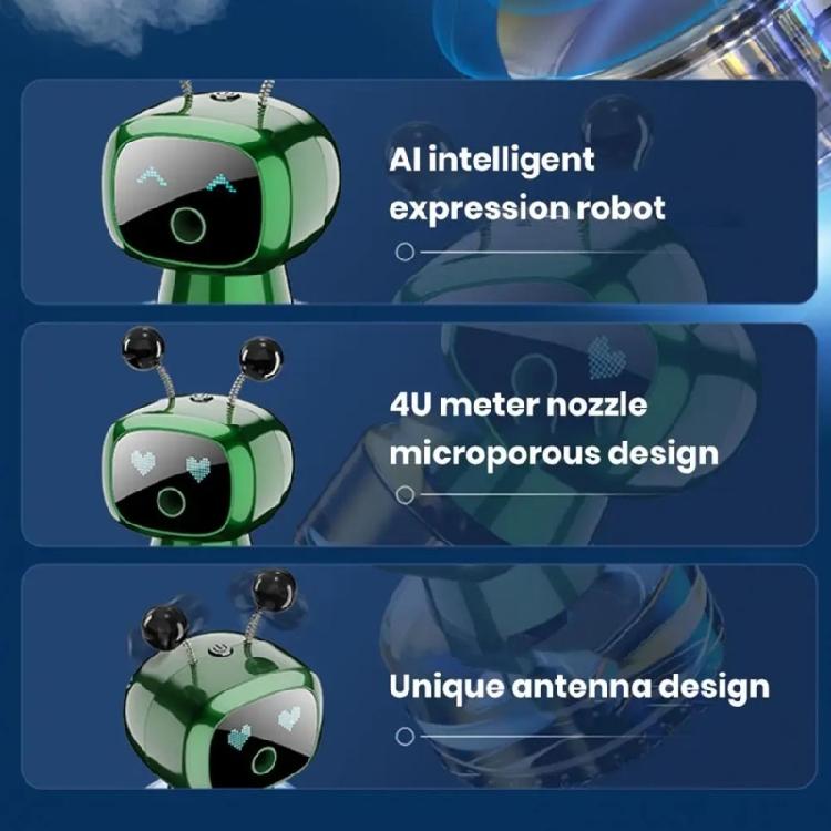 Einzigartiger Roboter-Auto-Duftdiffusor mit intelligenter Erkennung, tragbarer Lufterfrischer, intelligente Duftanpassung für das Auto