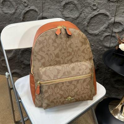 26 New High-version Leather Backpack Computer Bag Large-capacity Travel Couple's Business Student Schoolbag